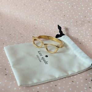 kate spade gold glasses bracelet